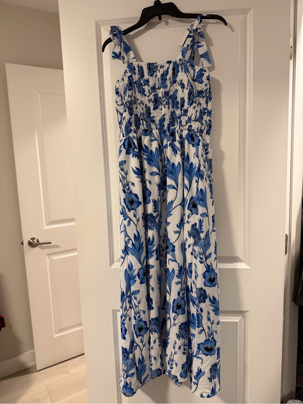 New Blue and White long dress form SHEIN